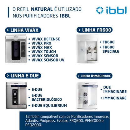 Refil/Filtro | IBBL C+3 Natural - Purificador | Immaginare | FR600